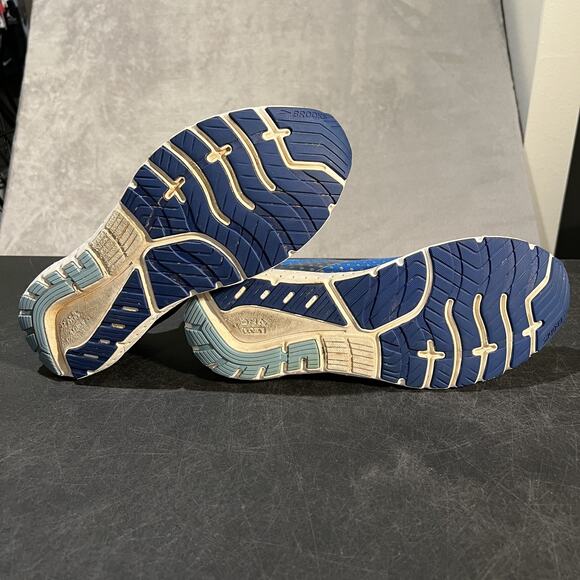 Brooks Glycerin 18 Shoes Mens Size 12 Blue Running Cushioned Athletic Sneakers - Picture 4 of 10